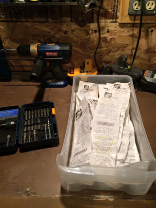 The dreaded receipt box.